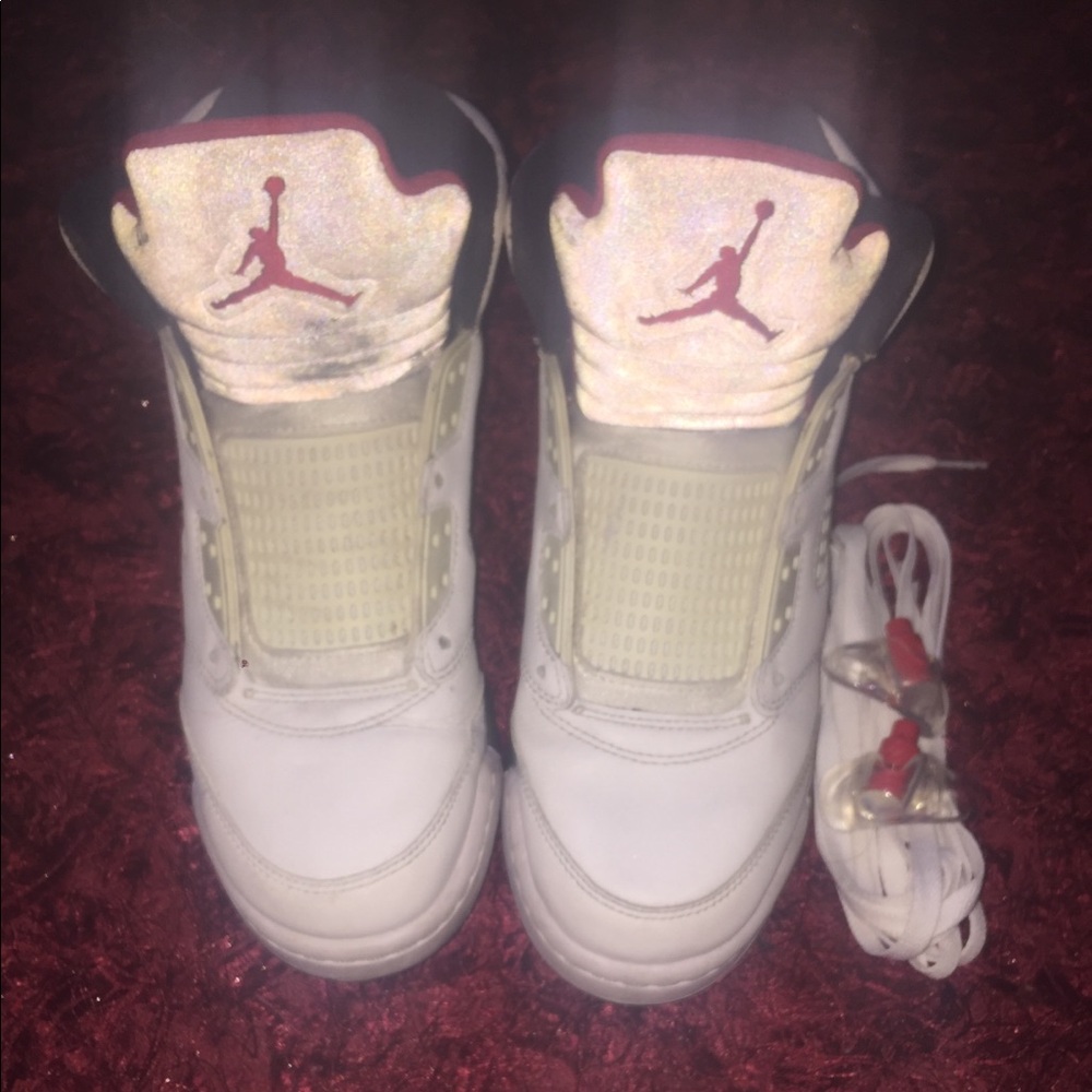 Men’s 7 Air Jordan 5 Retro White Cement